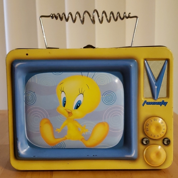 Set of 2 Tweety Bird Tin Lunchbox - Picture 3 of 8